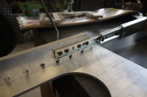 mountain board sitting next to water cooler